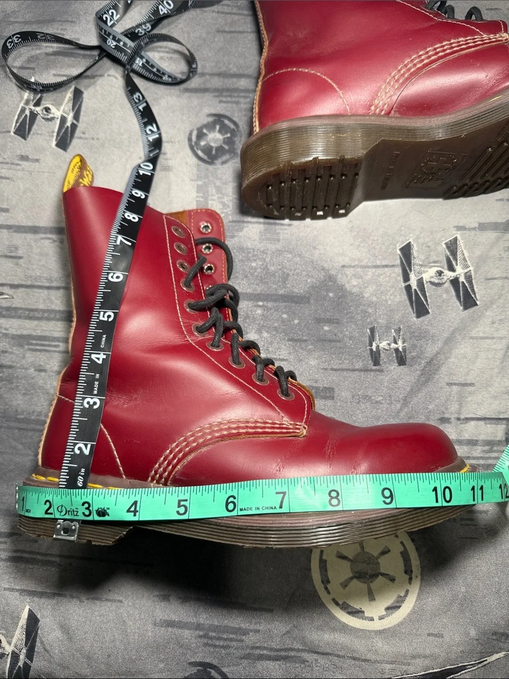MIE DR MARTENS 10 EYE OXBLOOD UK 5 MENS 6 LADIES 7 - Picture 11 of 12
